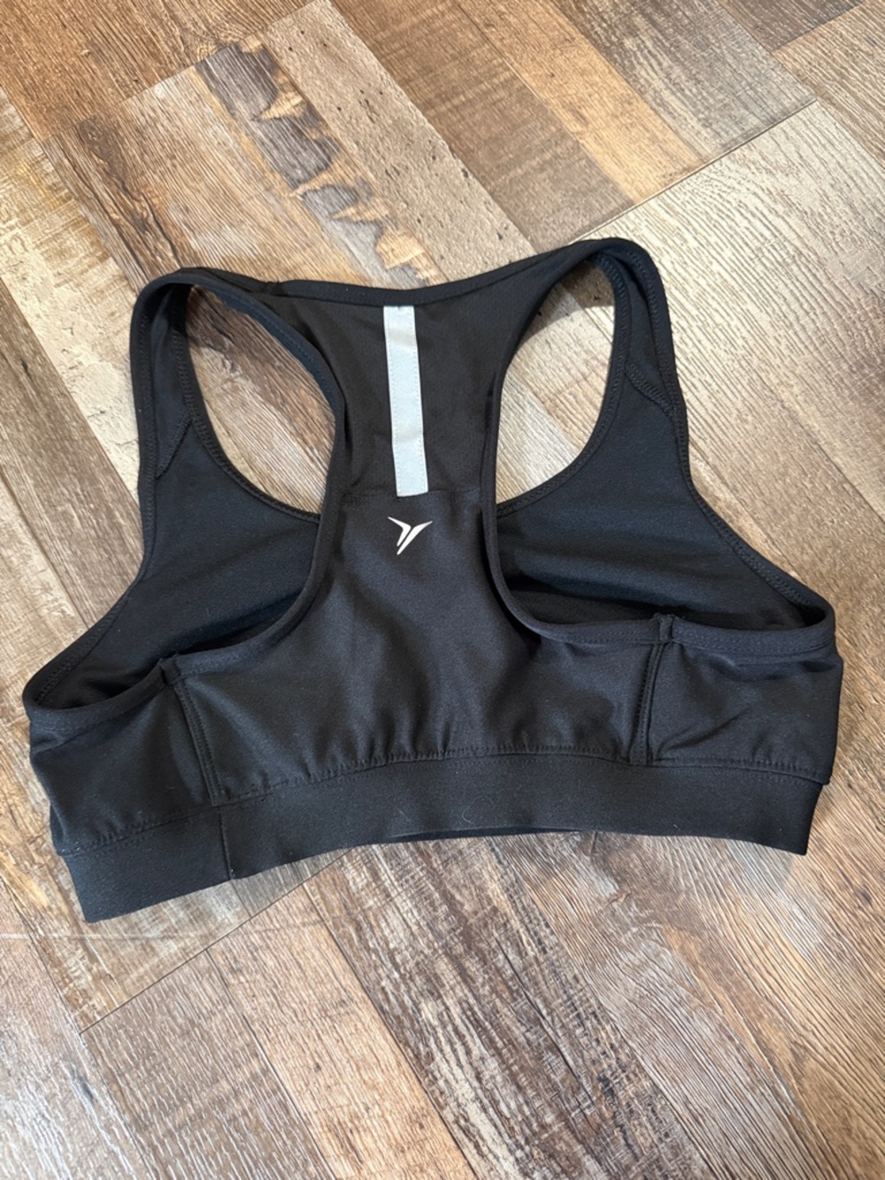 Active Basic Black Racerback Supportive Sports Bra - Picture 3 of 3